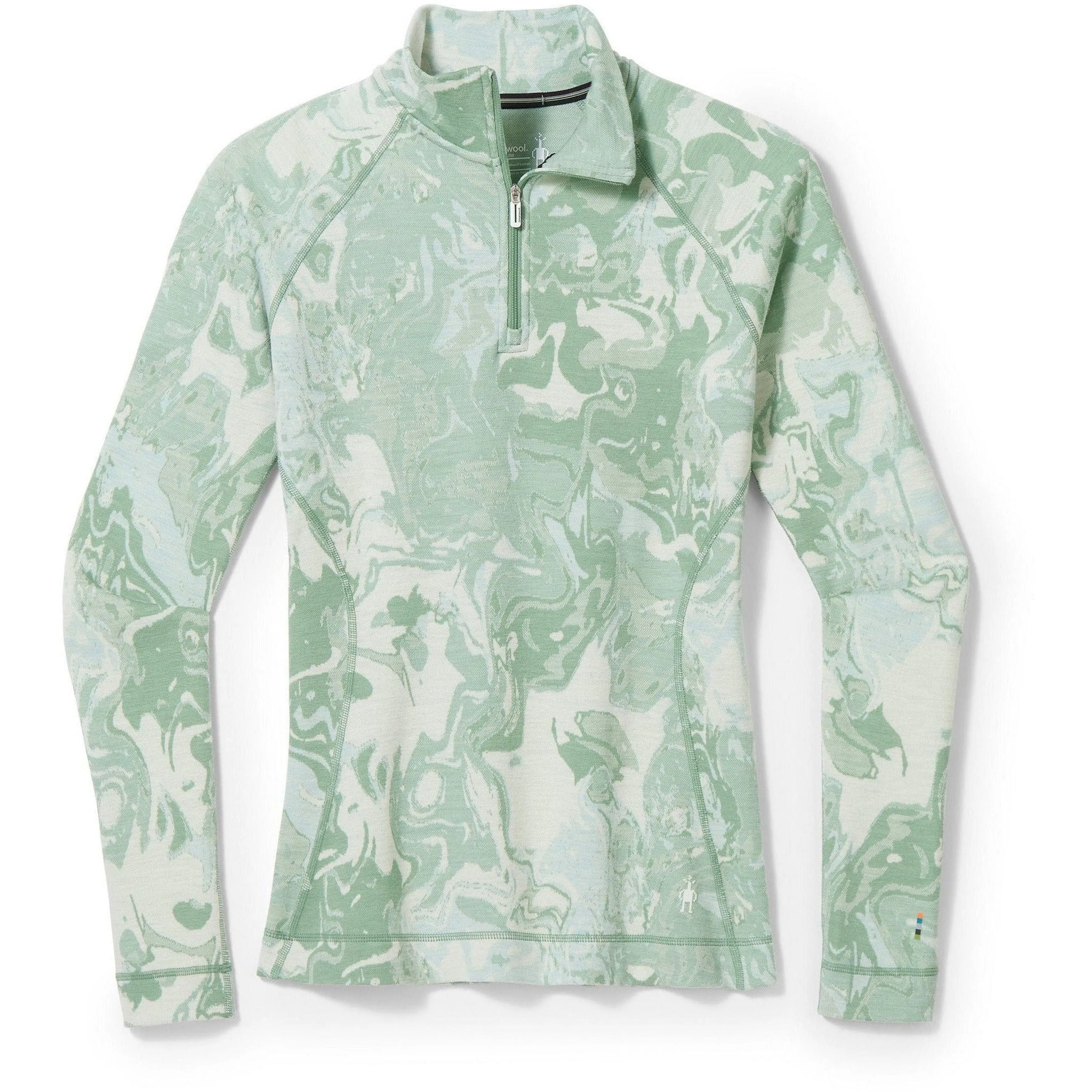 Smartwool Womens Classic Thermal Merino Base Layer Pattern 1/4 Zip
