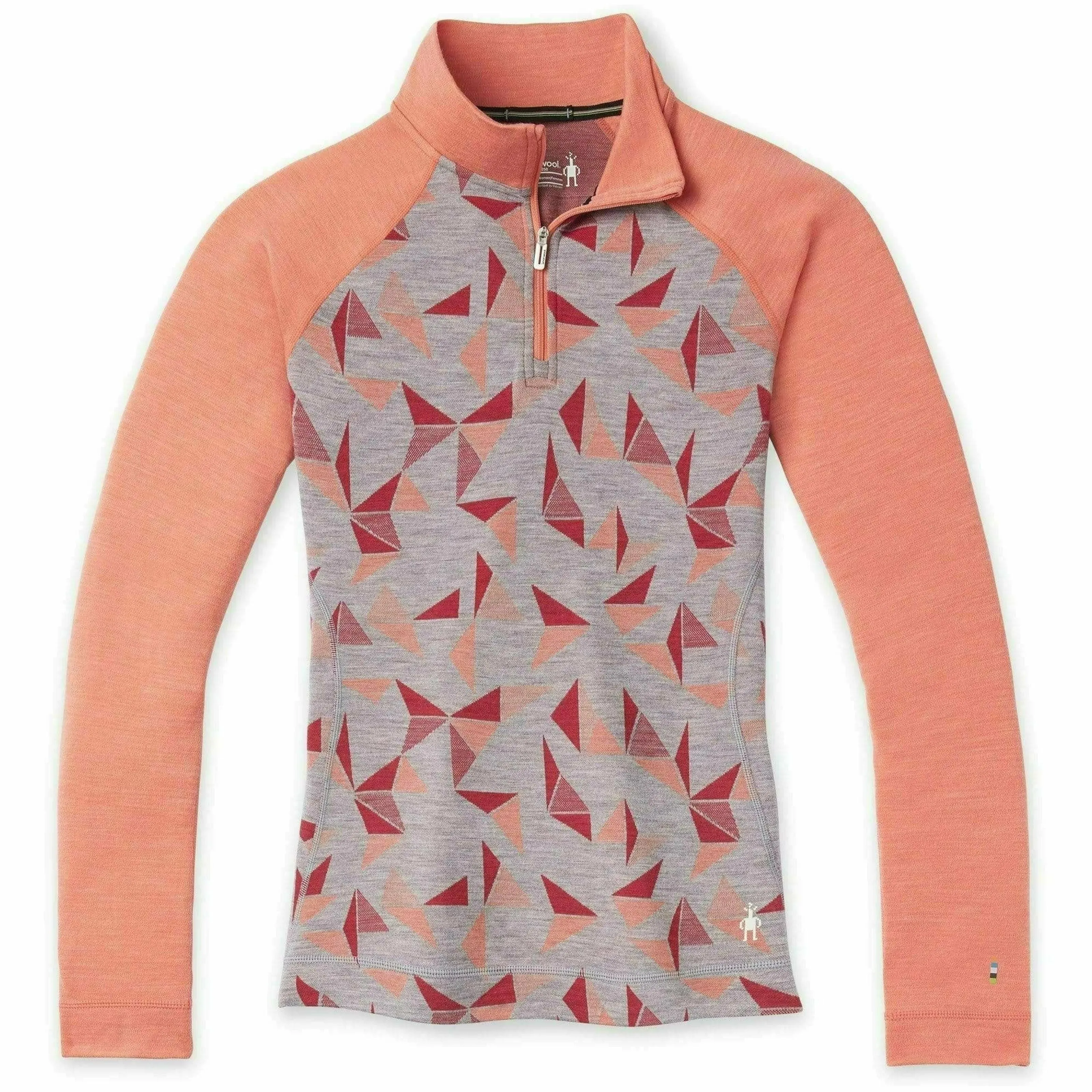 Smartwool Womens Classic Thermal Merino Base Layer Pattern 1/4 Zip