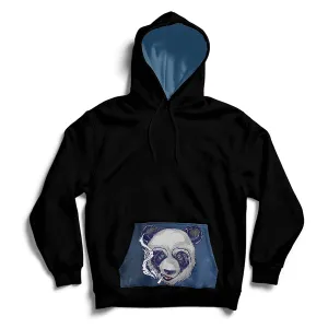 Smoking Panda Unisex Pocket Hoodie