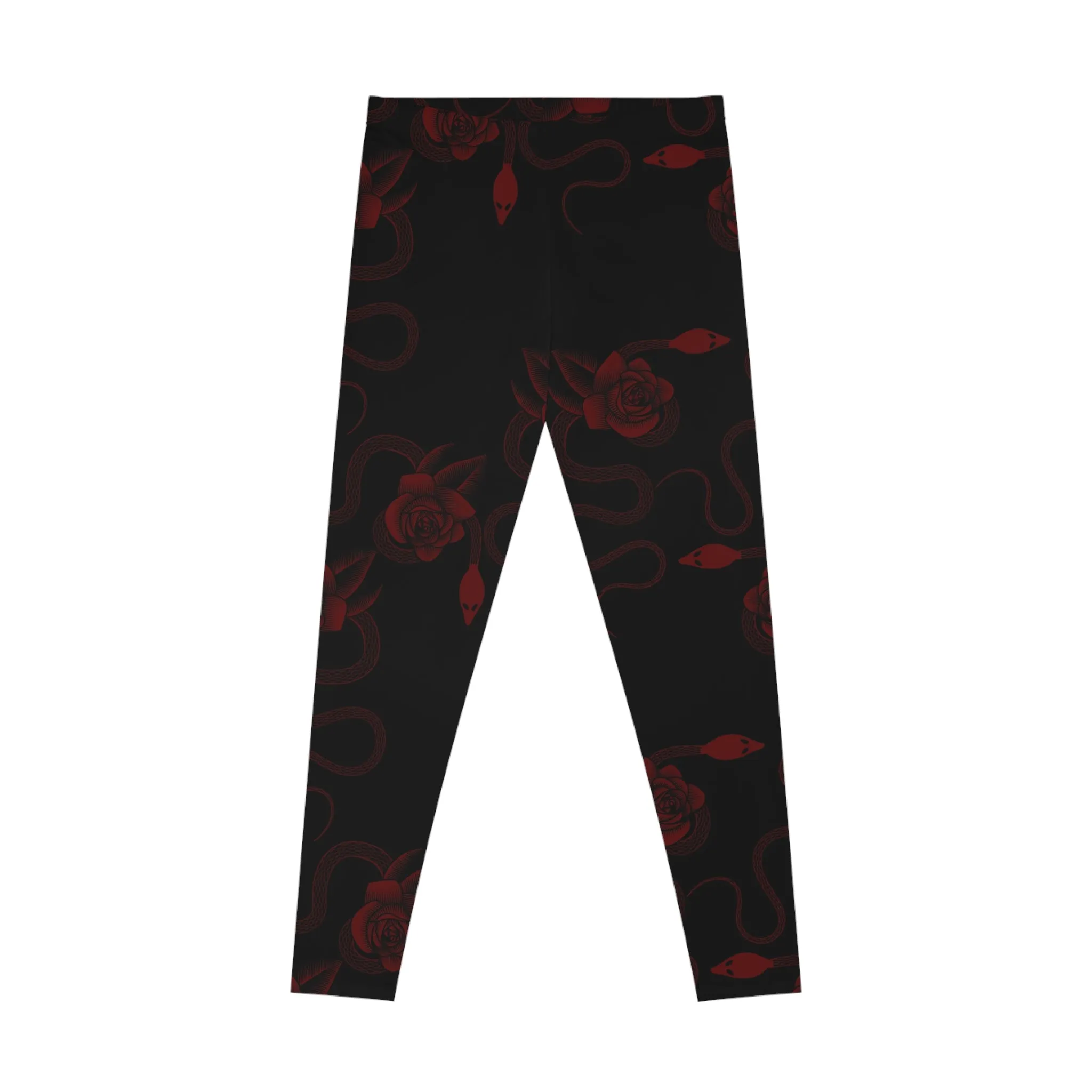 Snake & Roses Stretchy Leggings