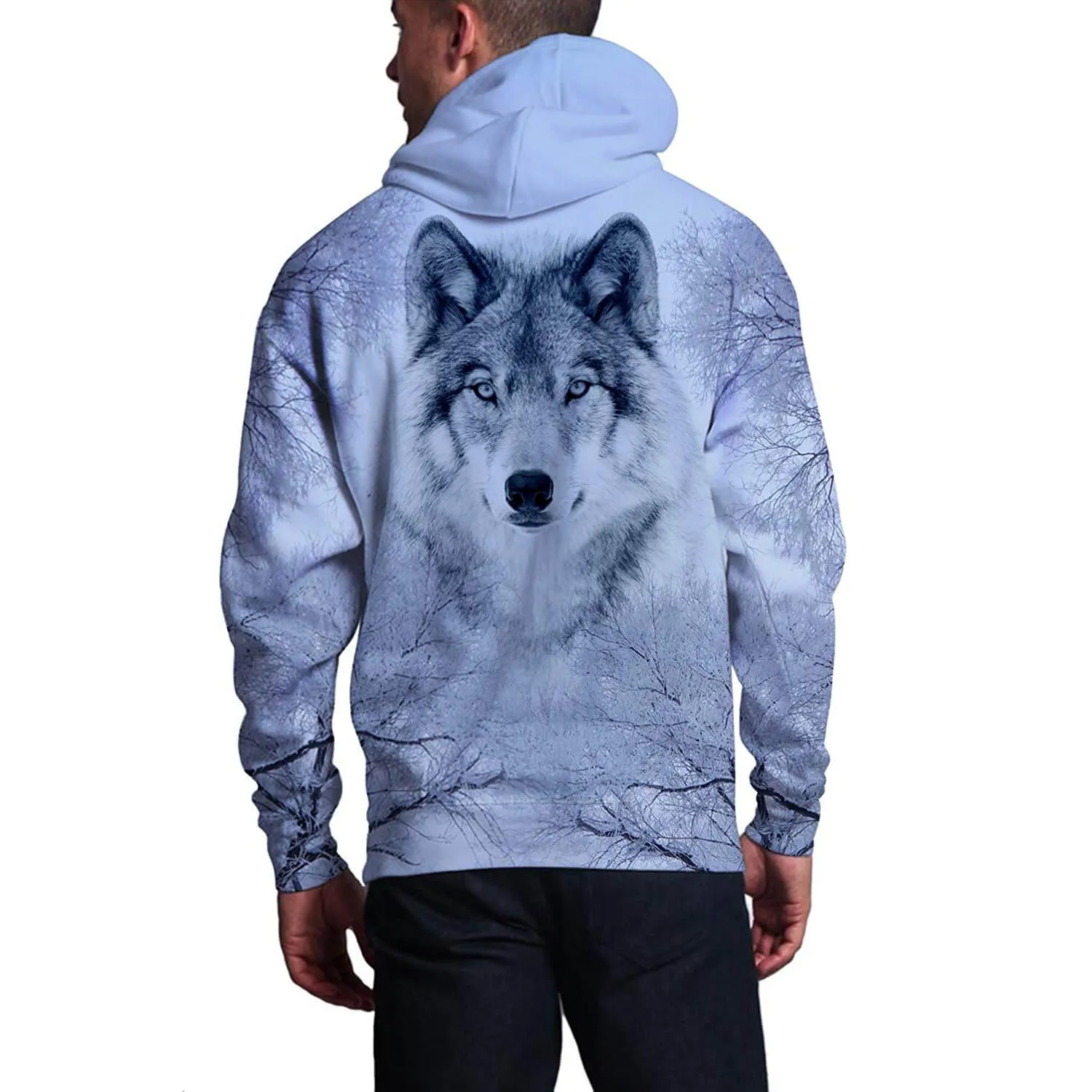 Snow Wolf Funny Hoodie