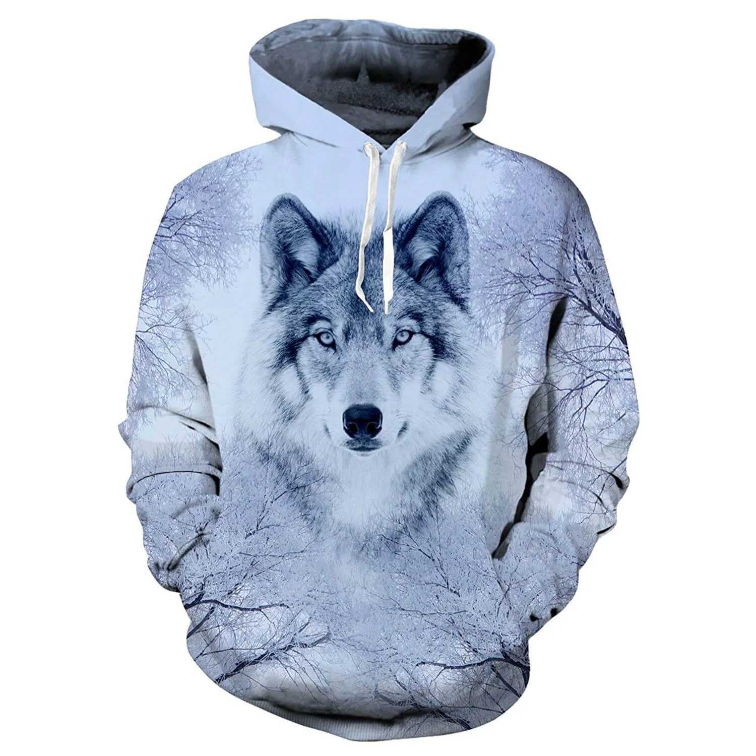 Snow Wolf Funny Hoodie