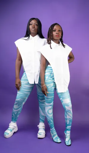 So Wavy leggings(Blue)