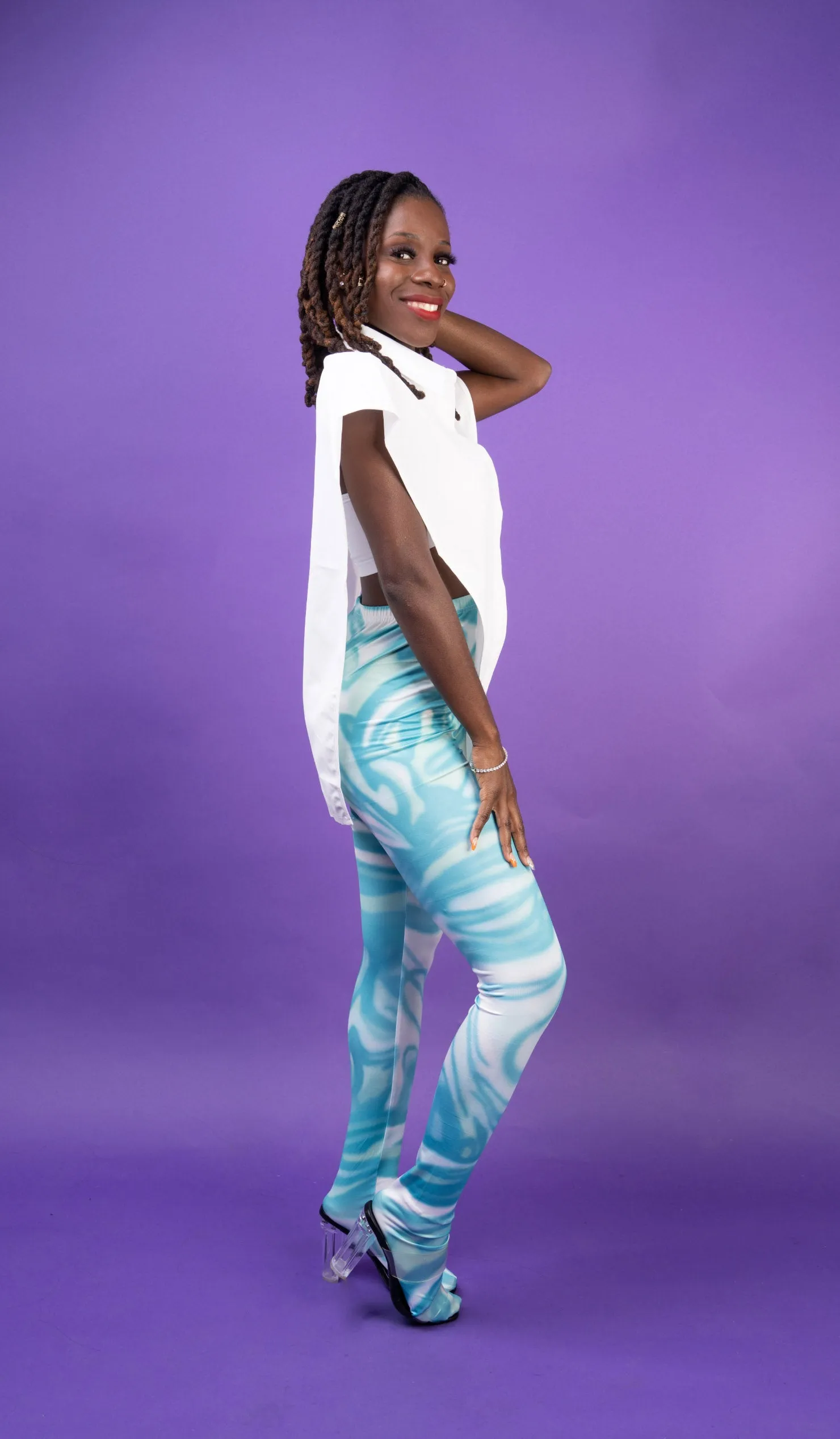 So Wavy leggings(Blue)