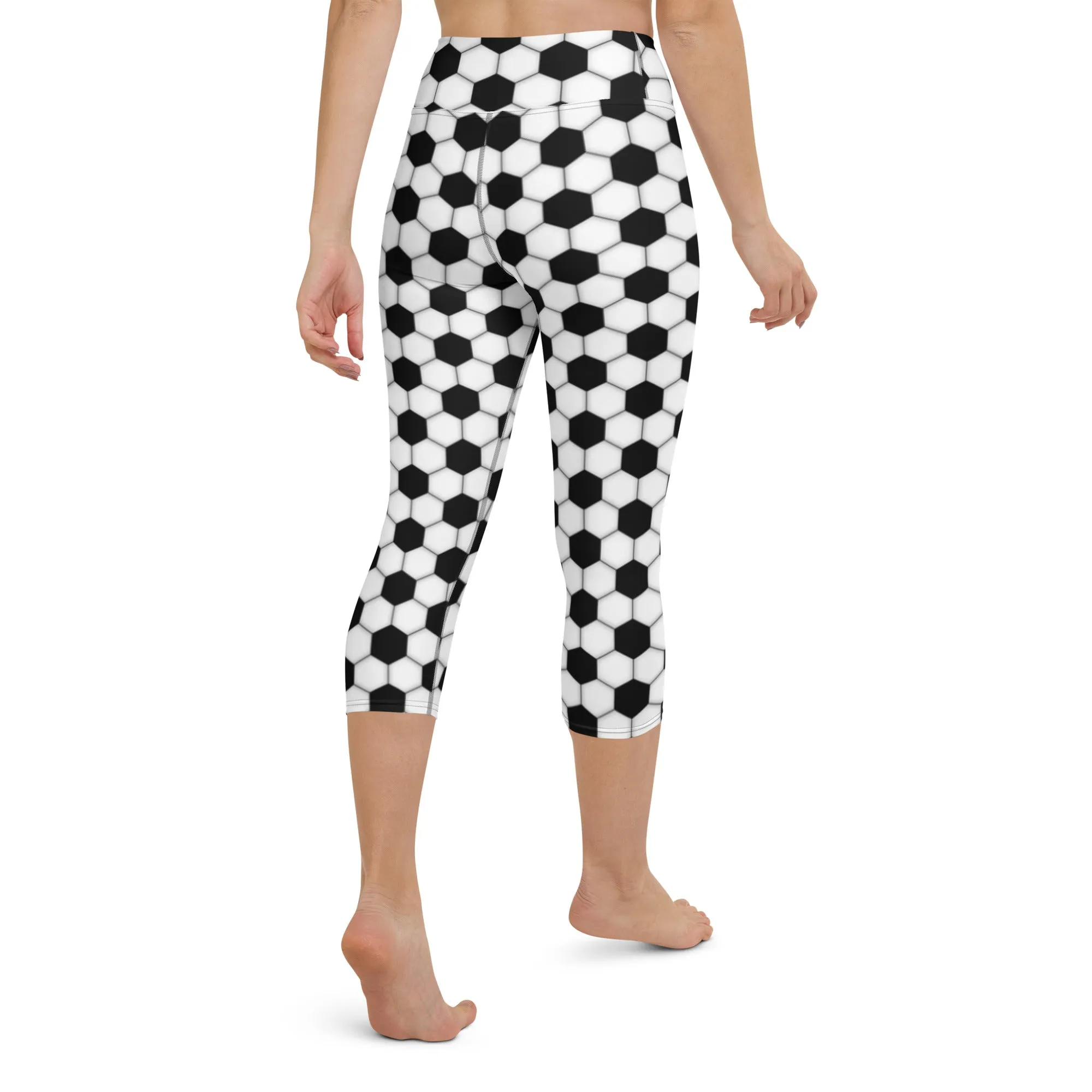 Soccer High-waist Yoga Capri Leggings