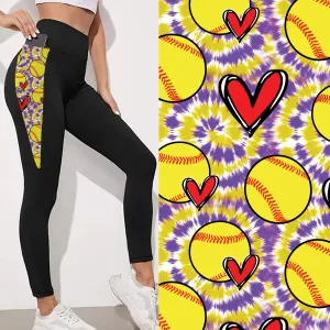 Softball V Waist Leggings with Pockets Preorder