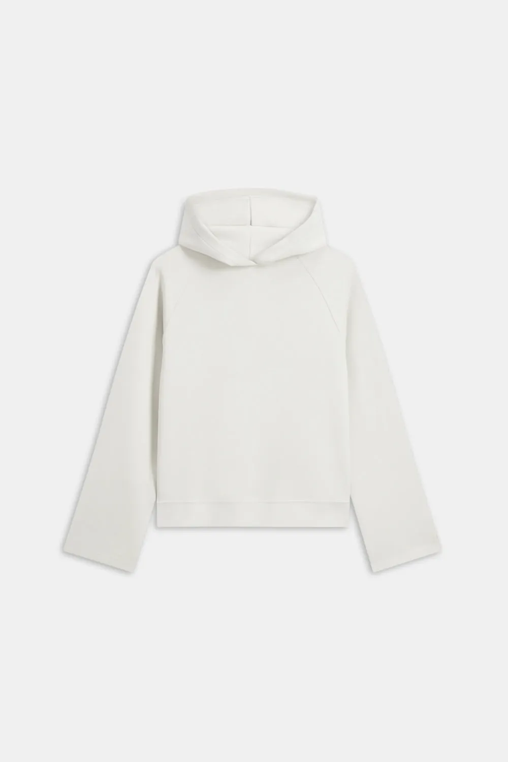 SOFTSMART FLARED SLEEVE HOODIE - ECRU