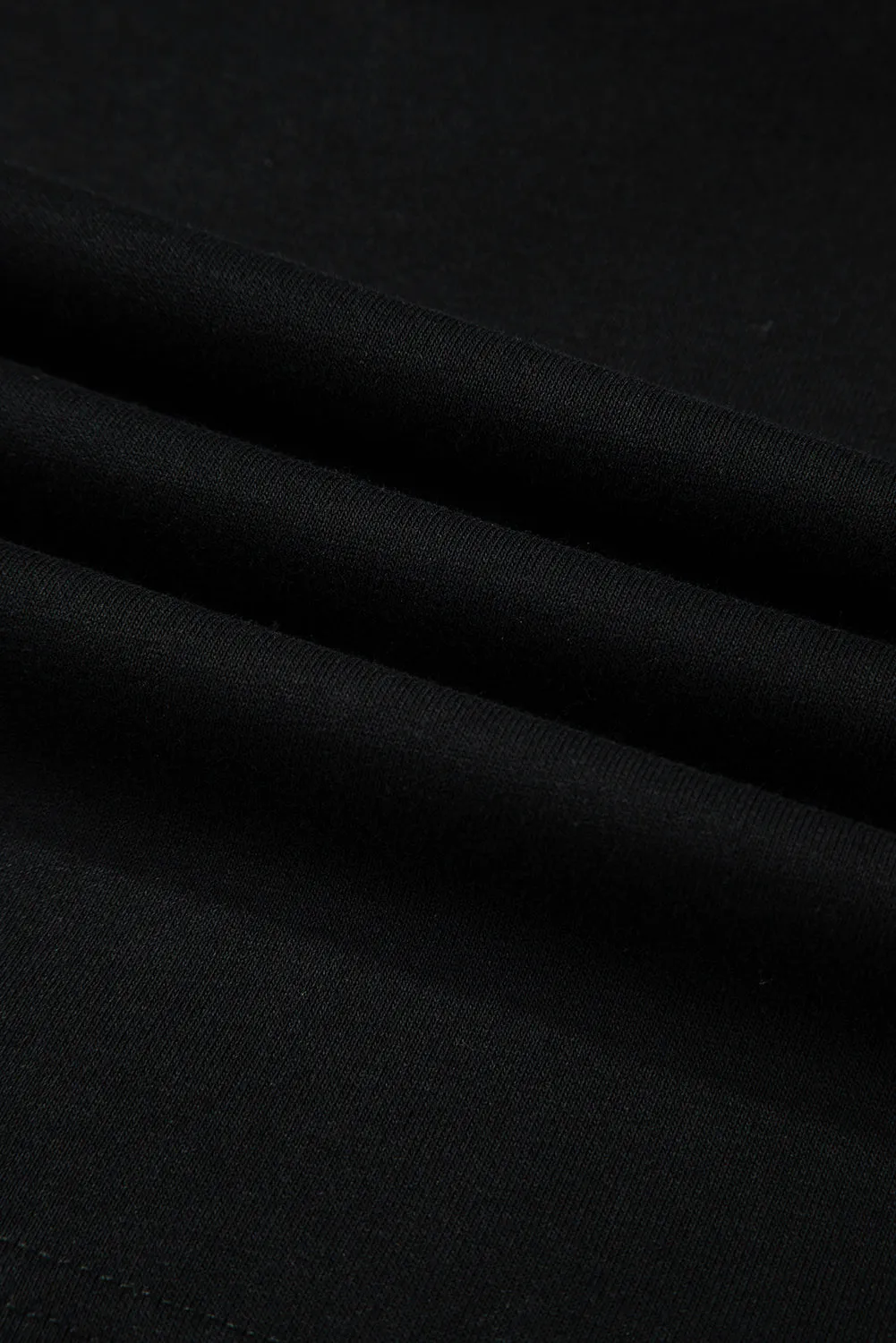 Solid Drop Shoulder Cropped Hoodie