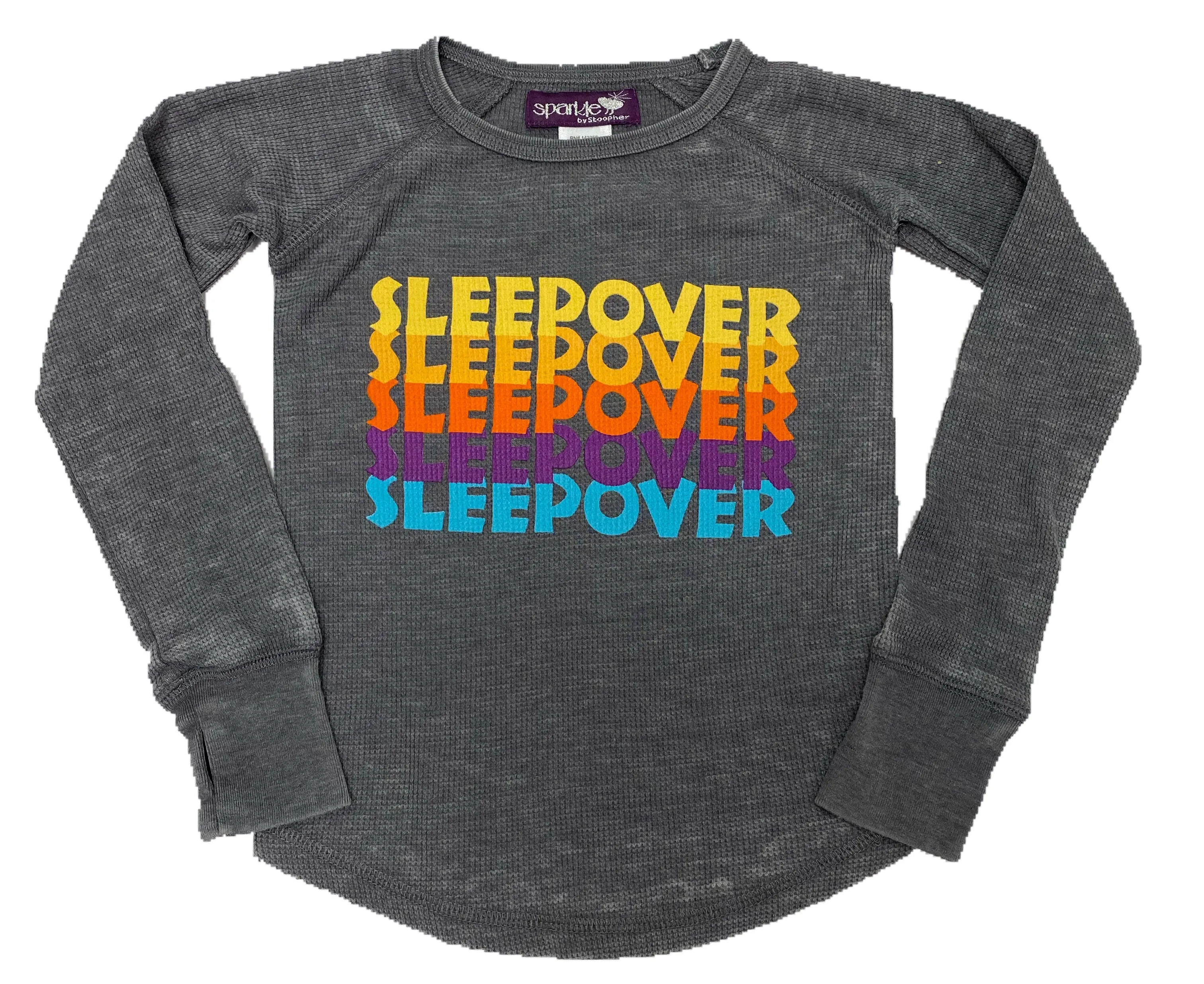 Sparkle by Stoopher Rainbow Sleepover L/S Thermal Tee