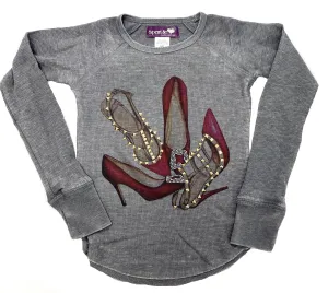 Sparkle by Stoopher Step Up L/S Burnout Thermal Tee