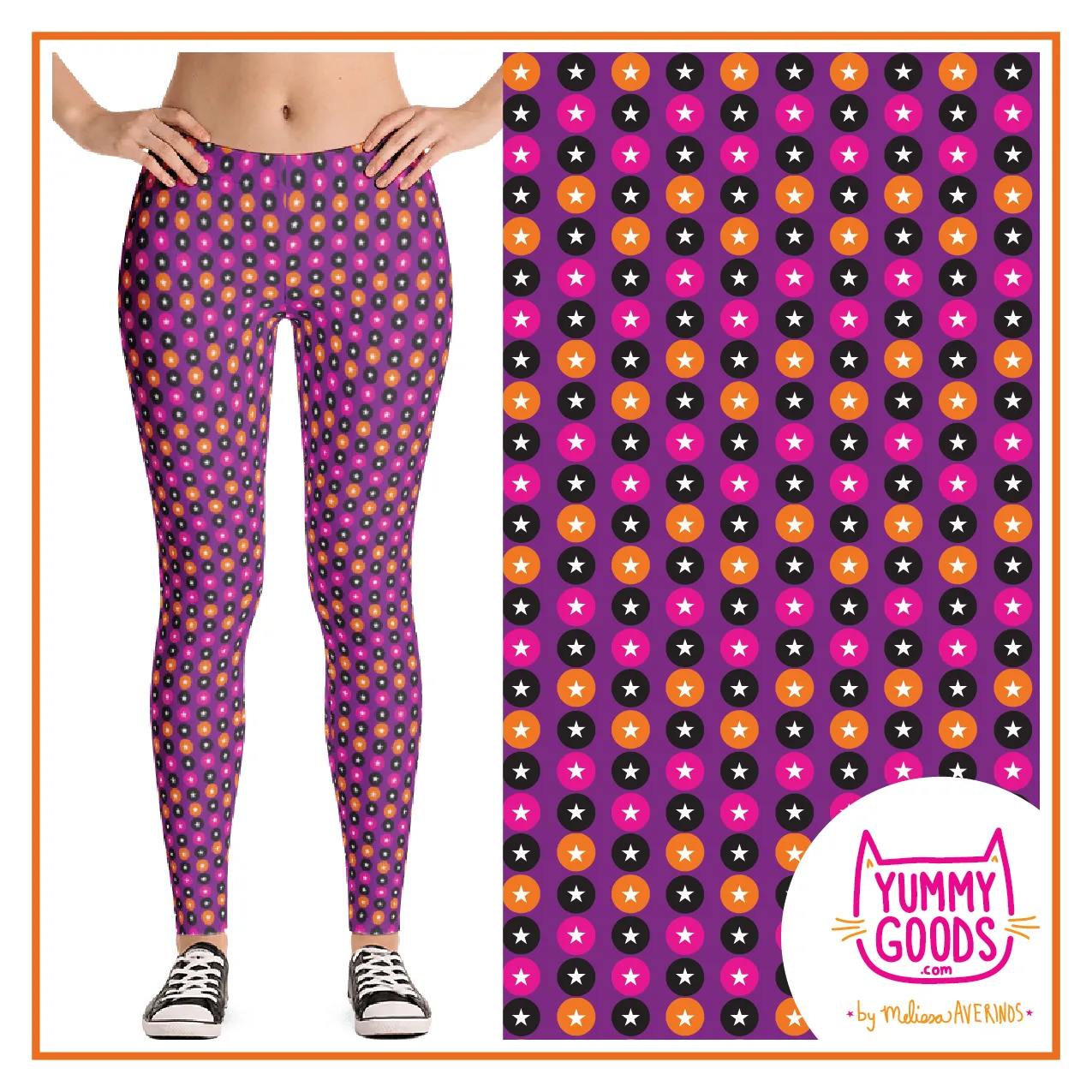 SPOOKY STARS Mid-Rise Leggings