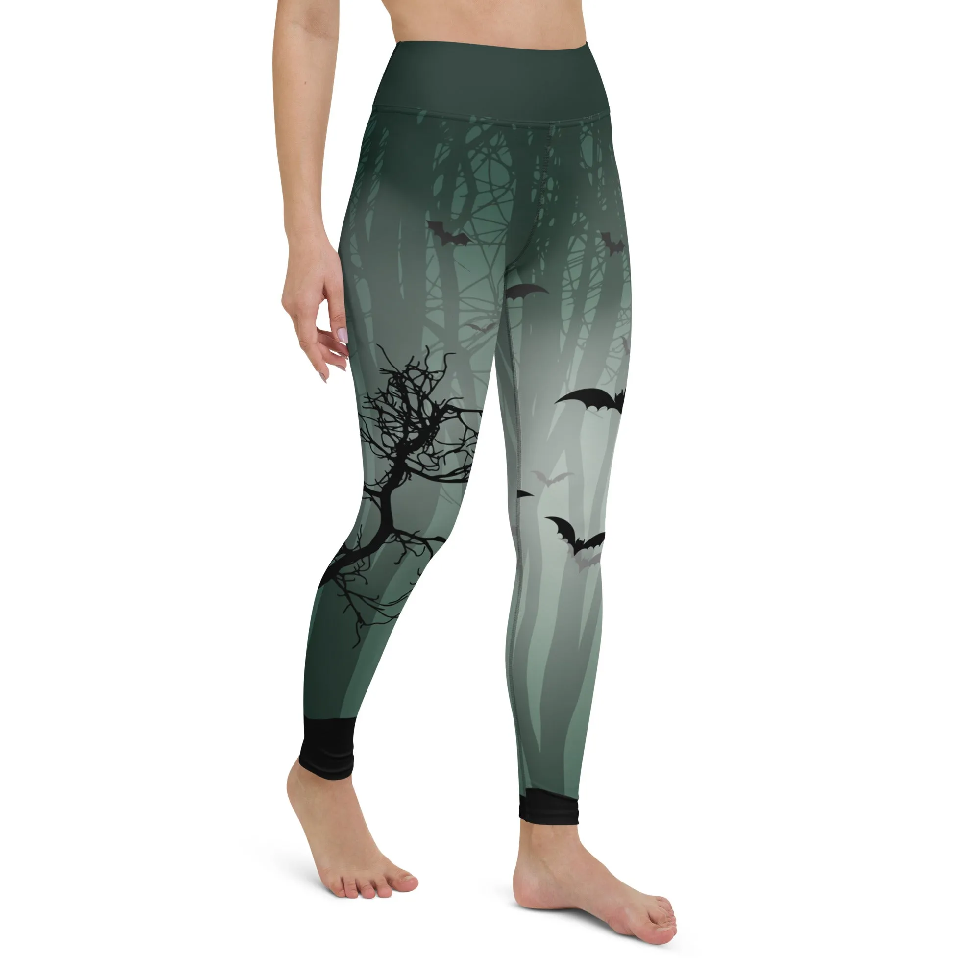 Spooky Woods High-waist Yoga Leggings