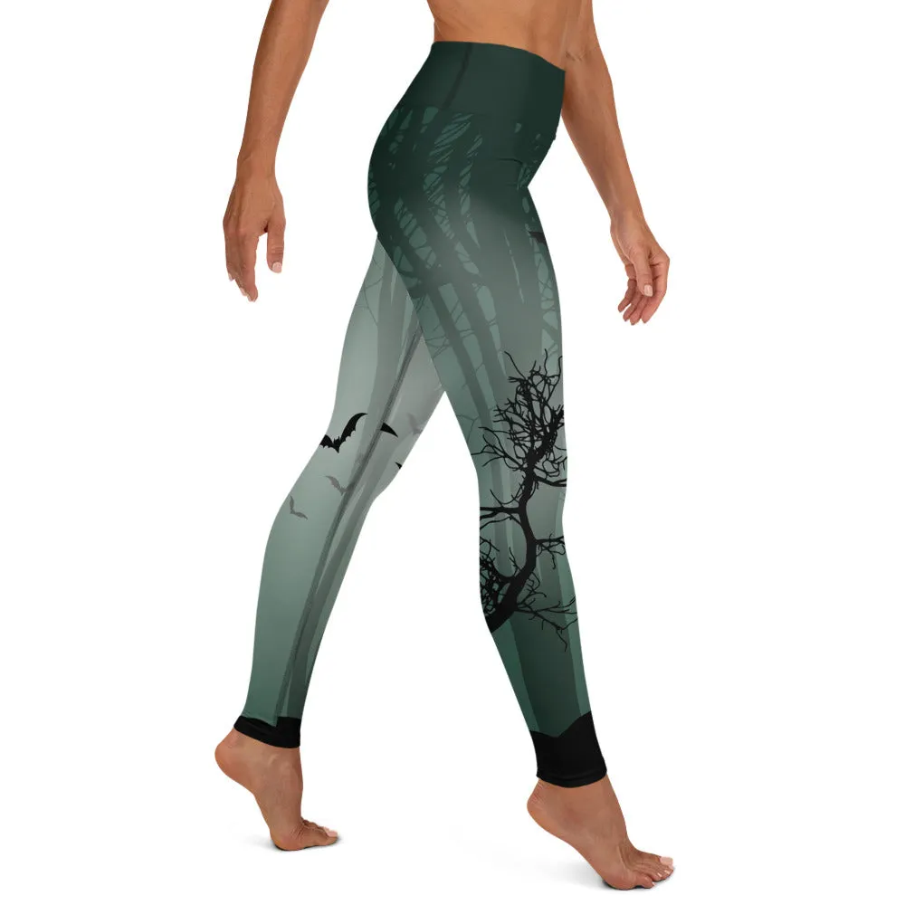 Spooky Woods High-waist Yoga Leggings