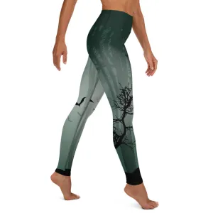 Spooky Woods High-waist Yoga Leggings