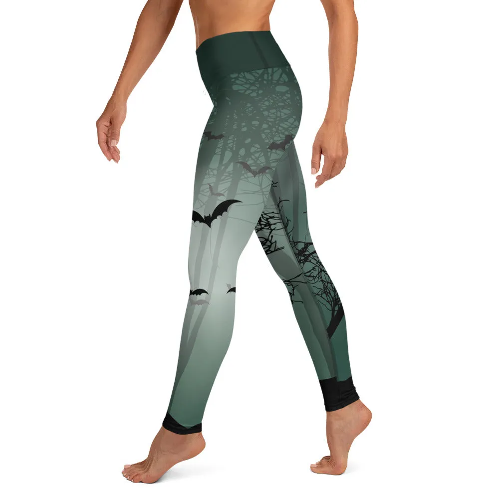 Spooky Woods High-waist Yoga Leggings