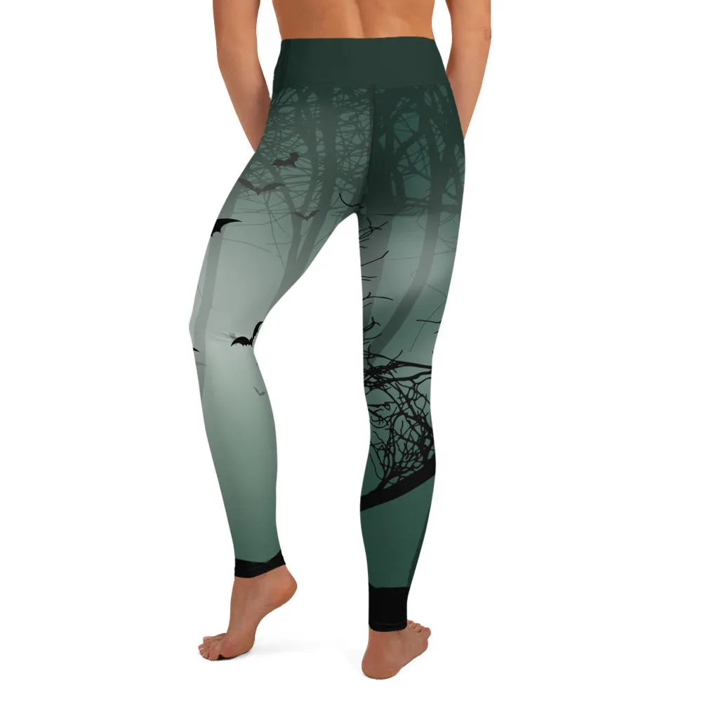 Spooky Woods High-waist Yoga Leggings