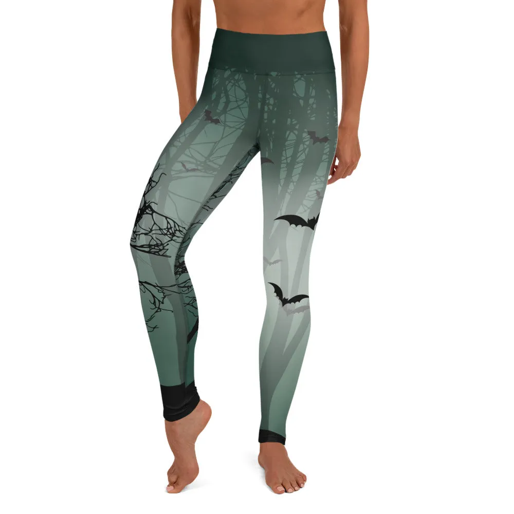Spooky Woods High-waist Yoga Leggings
