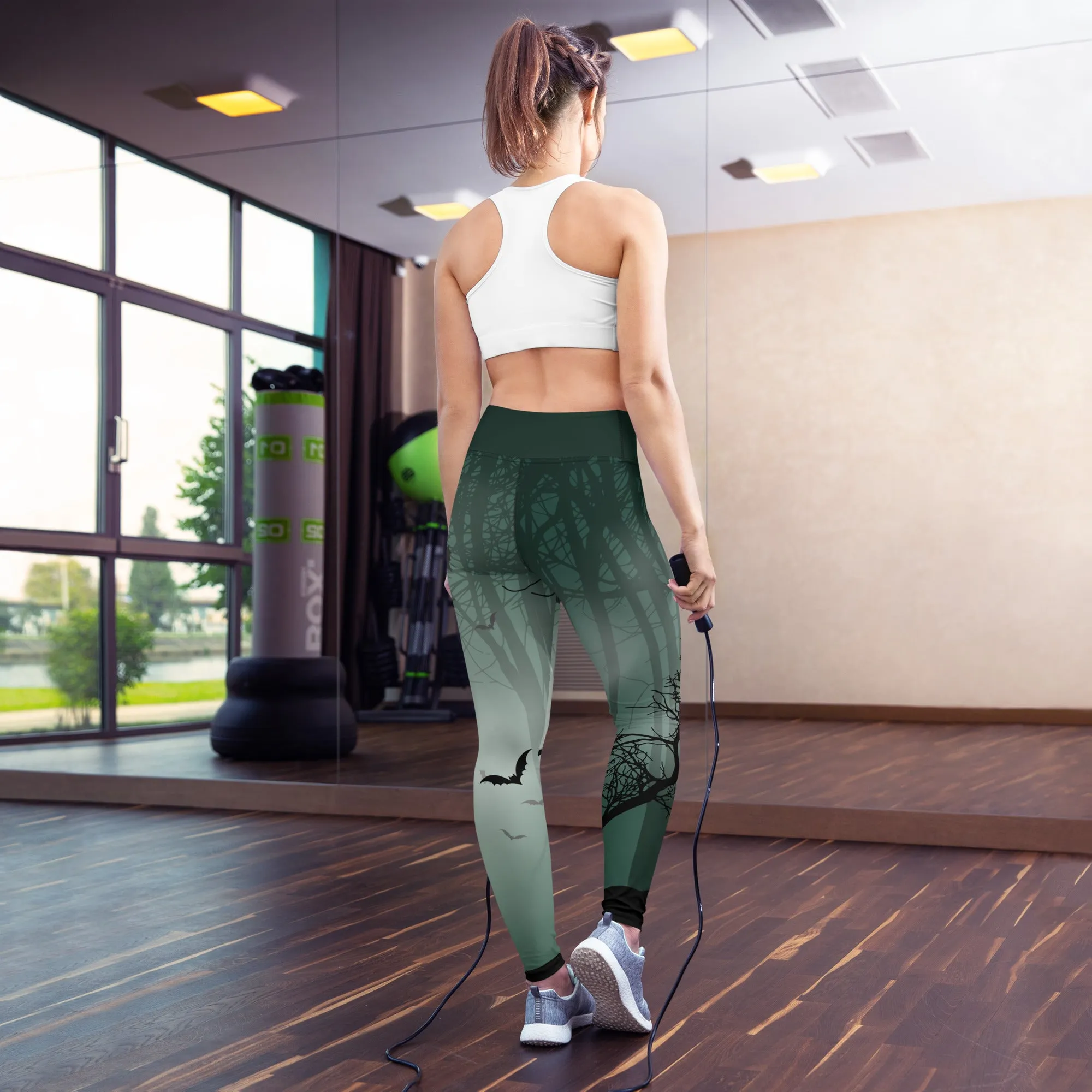 Spooky Woods High-waist Yoga Leggings
