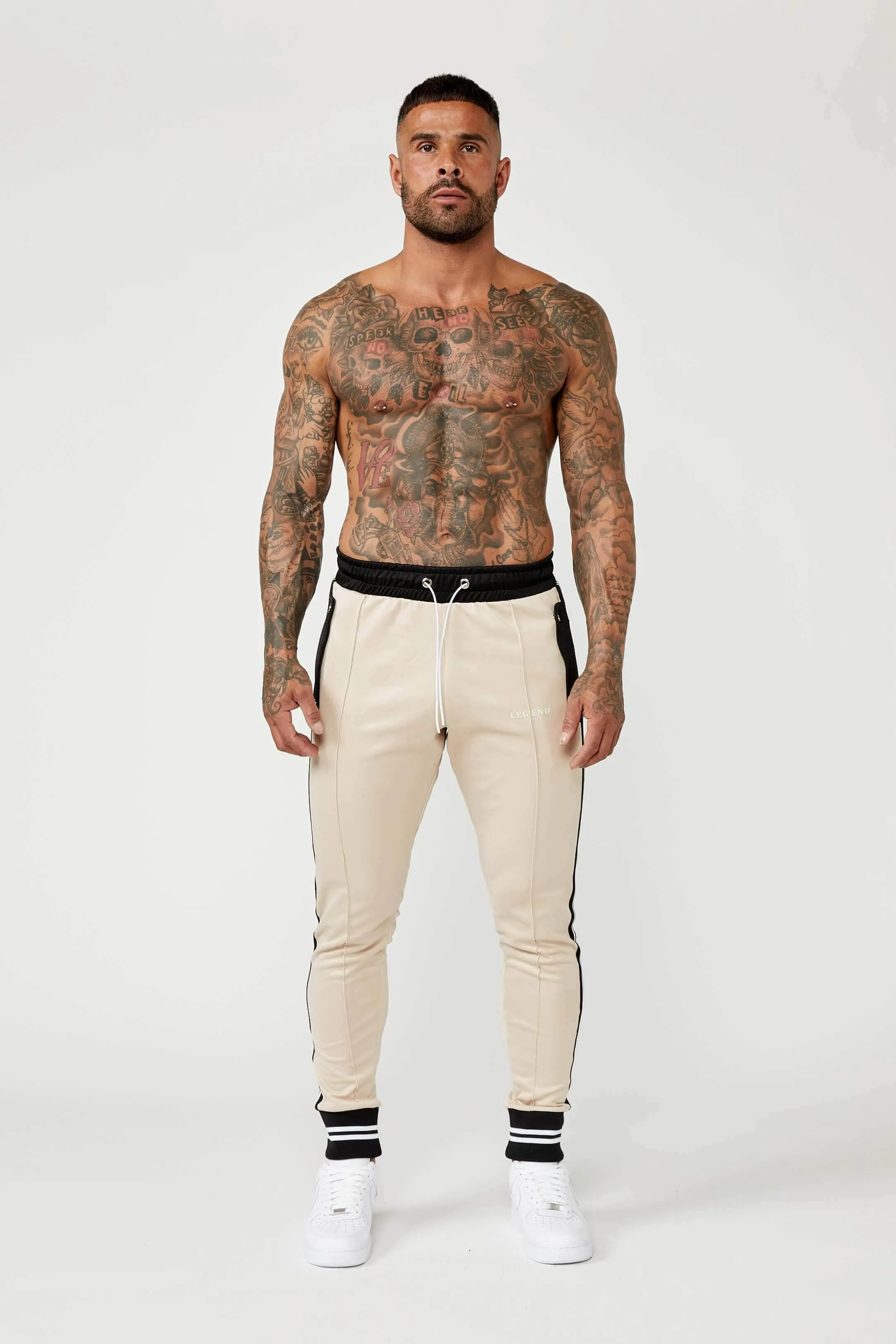 Sports Tracksuit Jogger - Cream