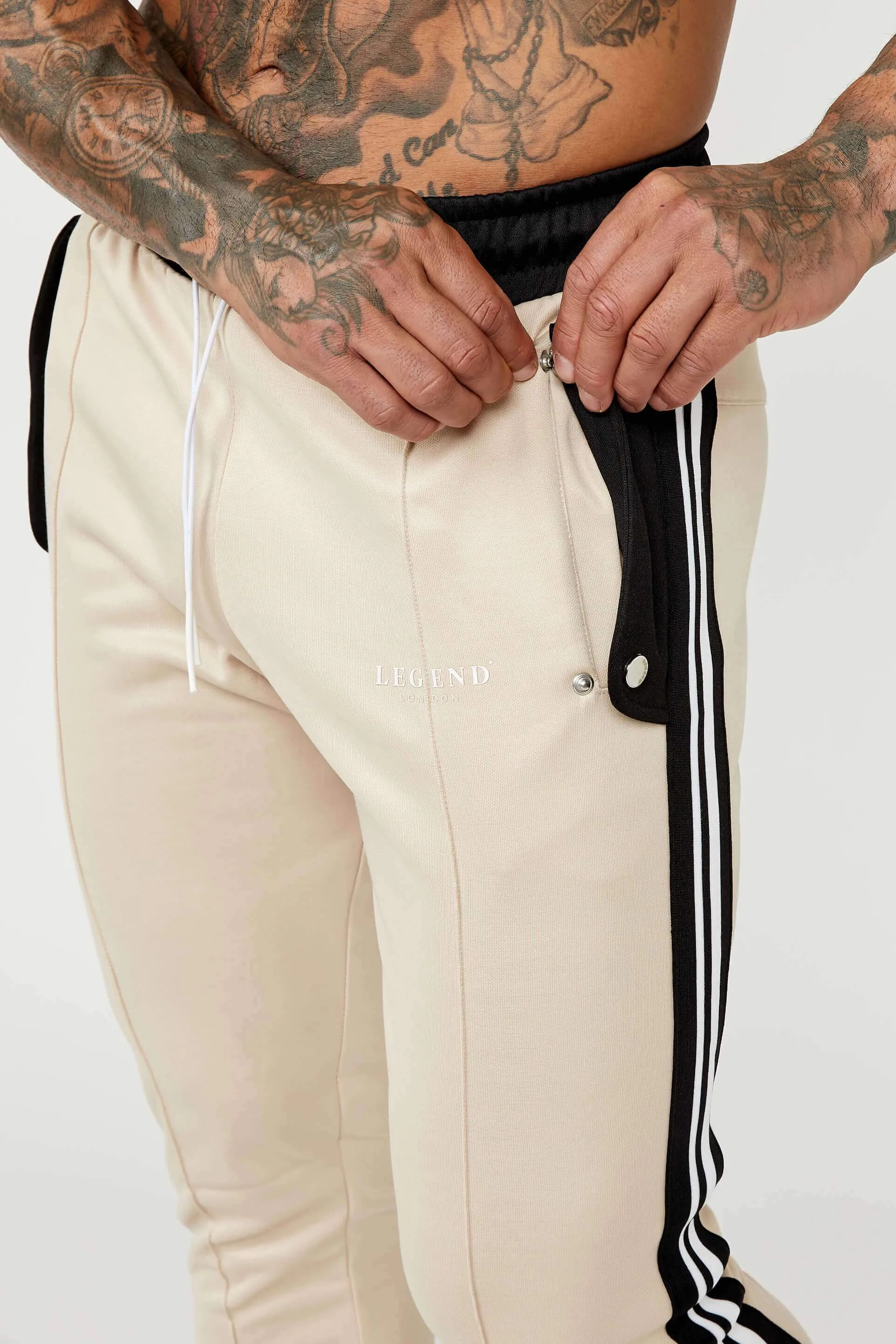 Sports Tracksuit Jogger - Cream