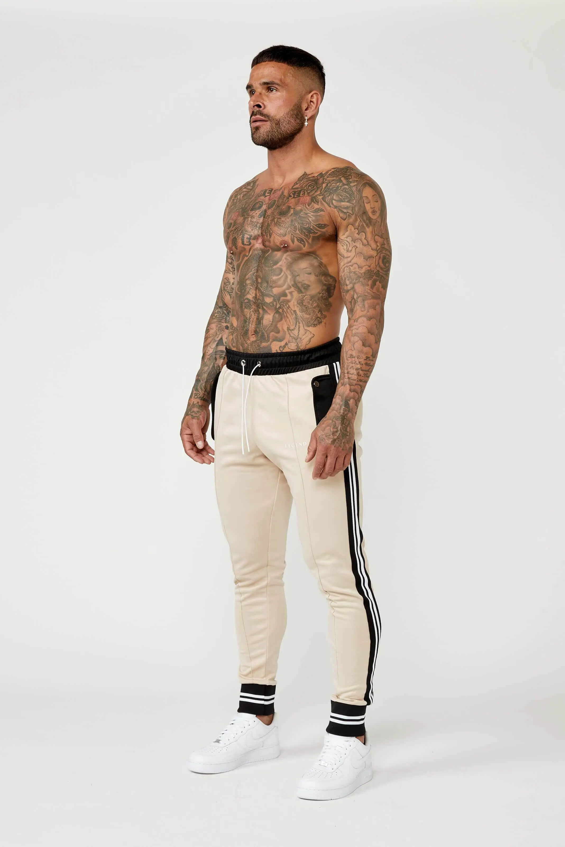 Sports Tracksuit Jogger - Cream