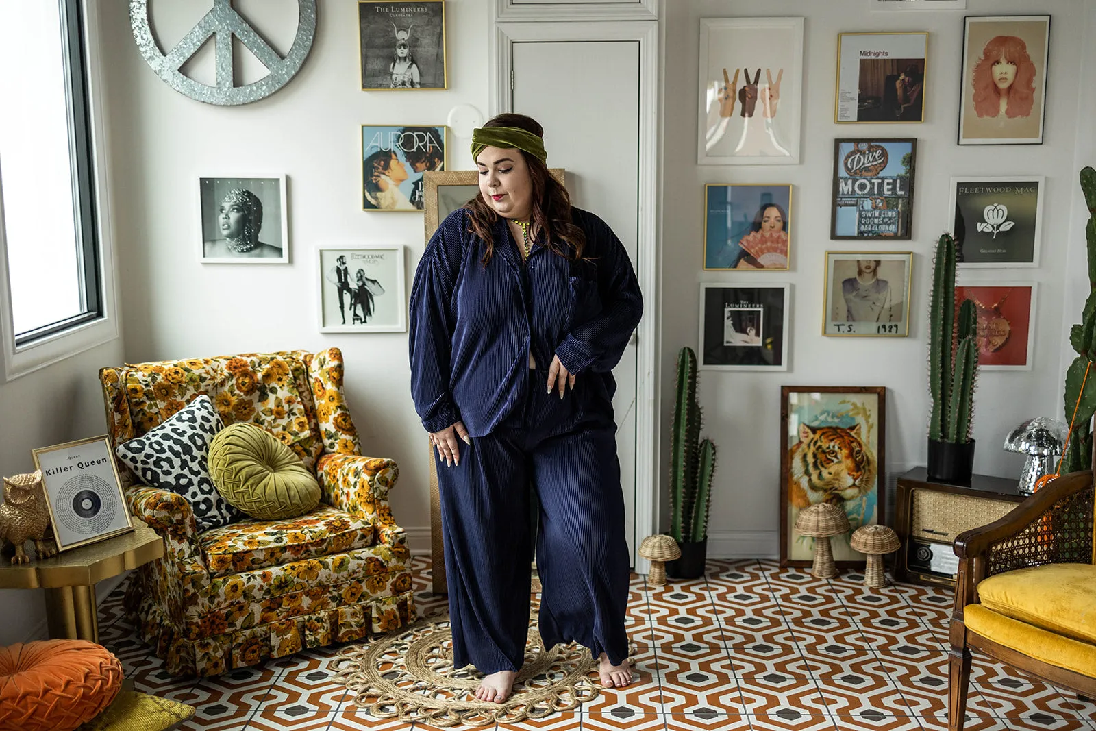 stacy straight leg pants in navy
