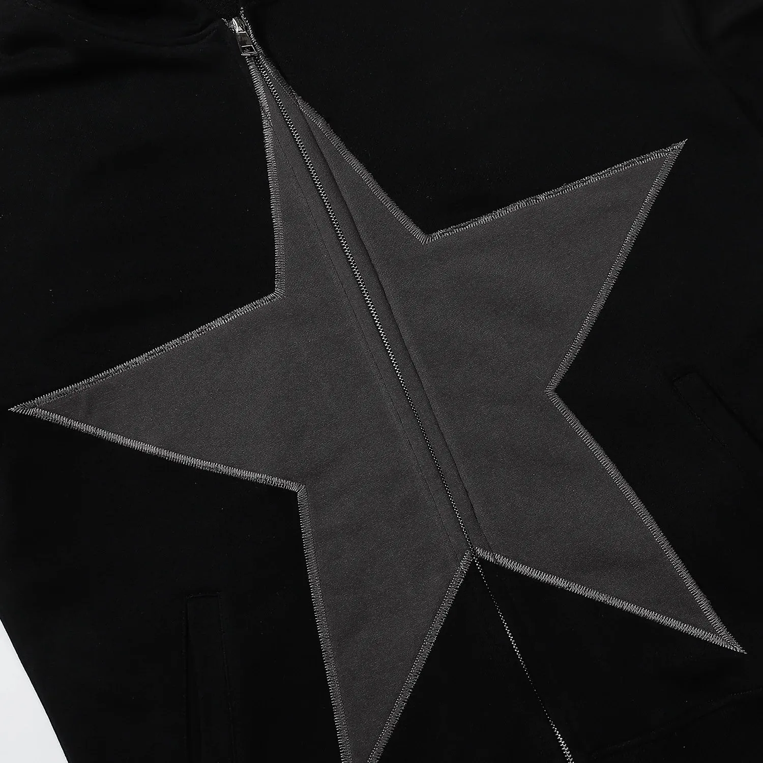 Star Graphic Patch Hoodies