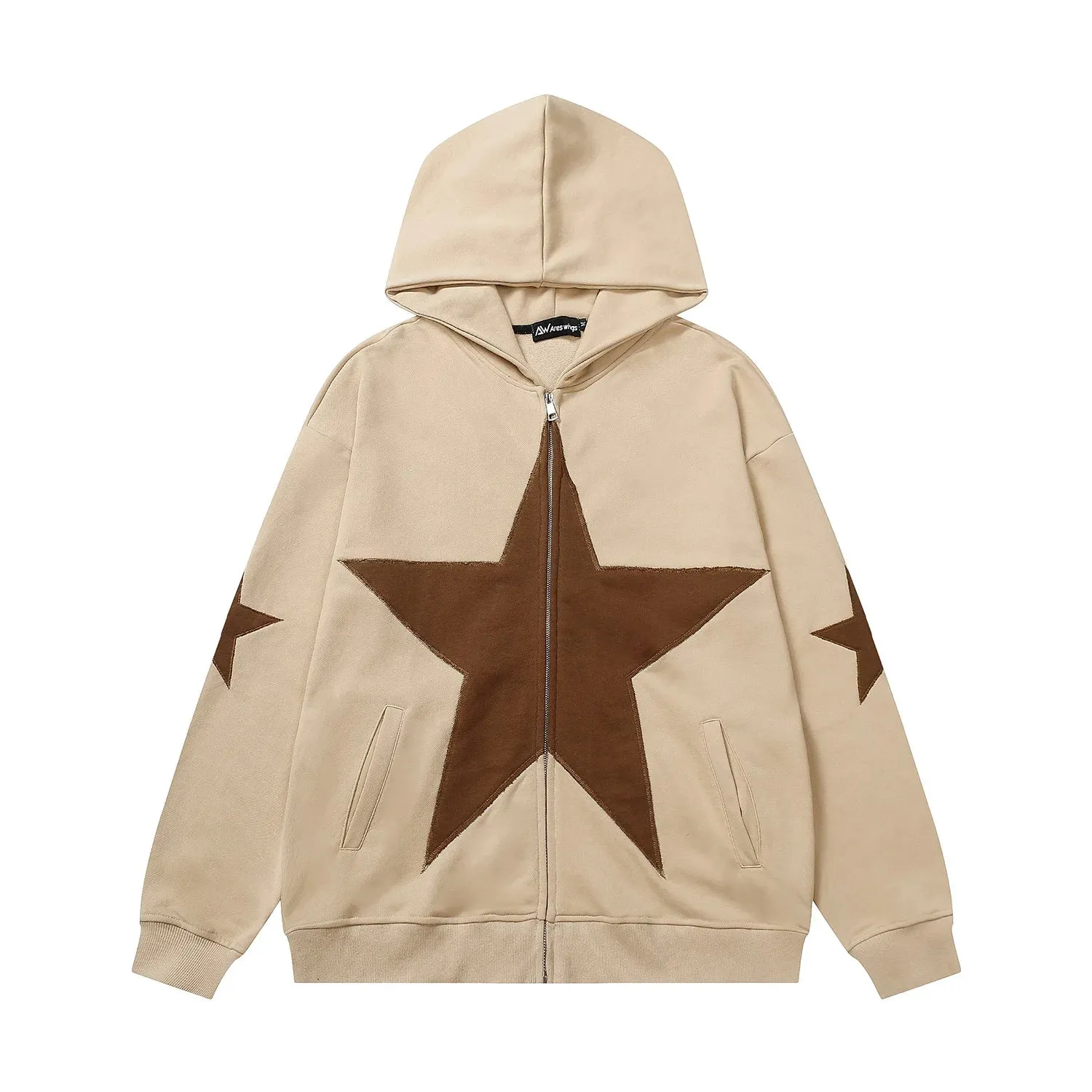 Star Graphic Patch Hoodies