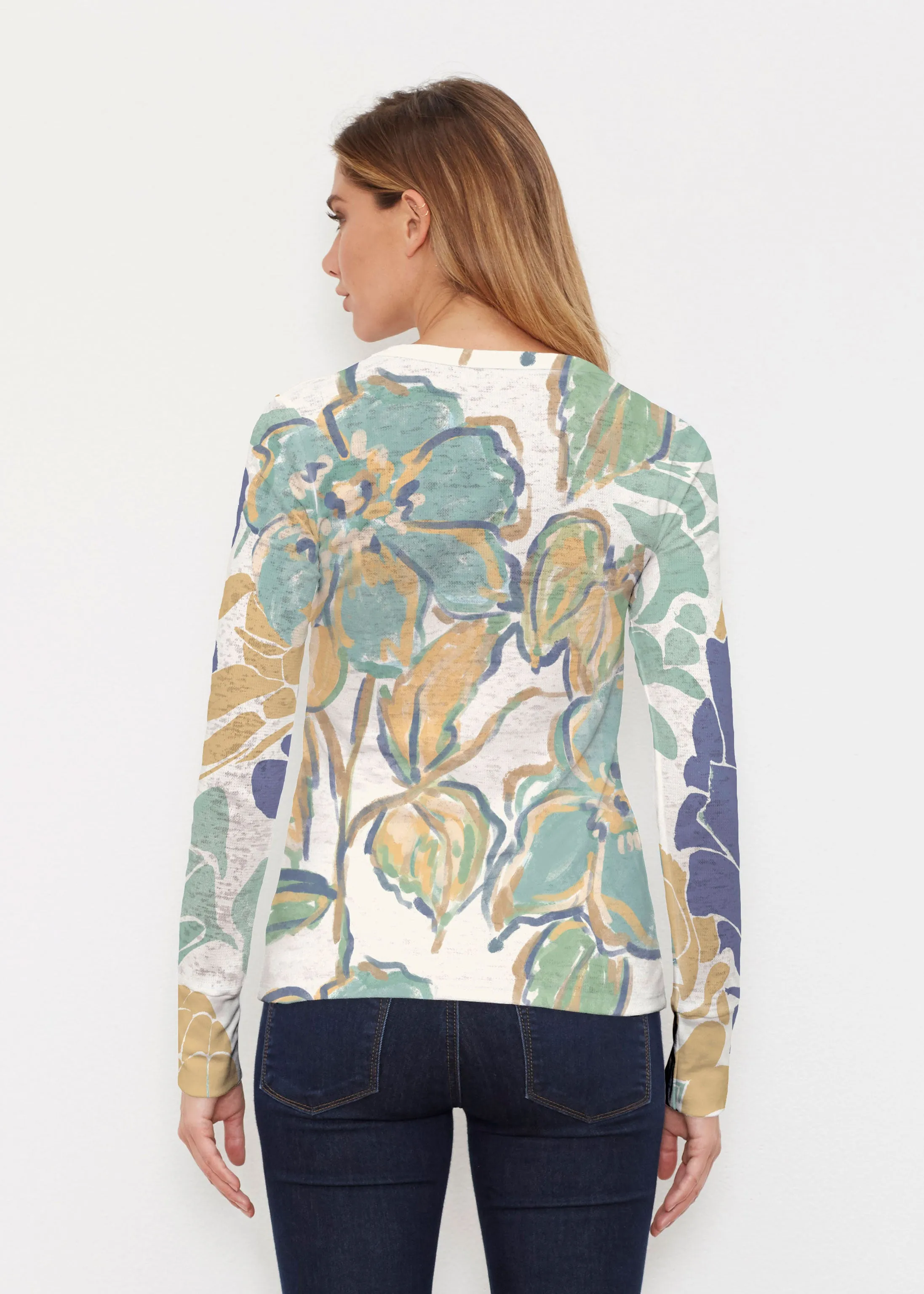 Stefania (8110) ~ Thermal Long Sleeve Crew Shirt