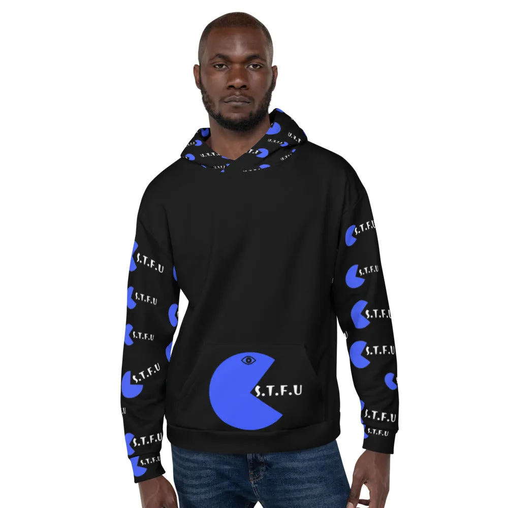 STFU Arcade Hoodie - Blue on Black