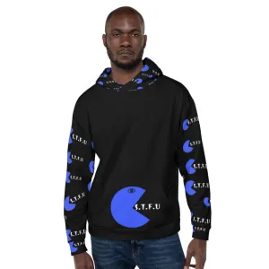 STFU Arcade Hoodie - Blue on Black