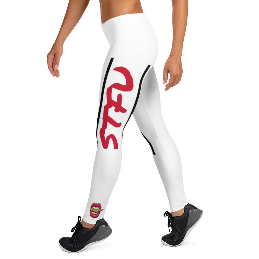 STFU Classic Logo Leggings - White