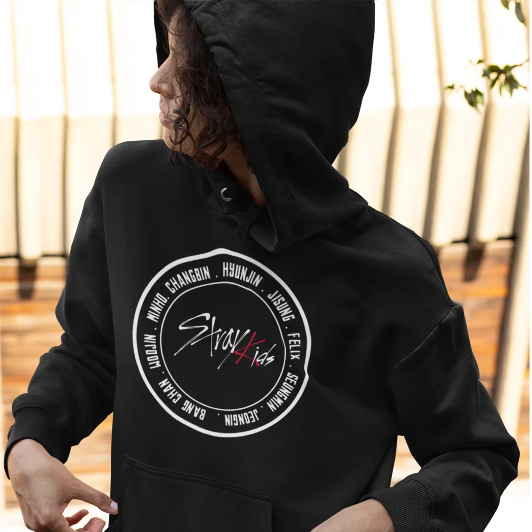 Stray Kids Hoodie Round Logo