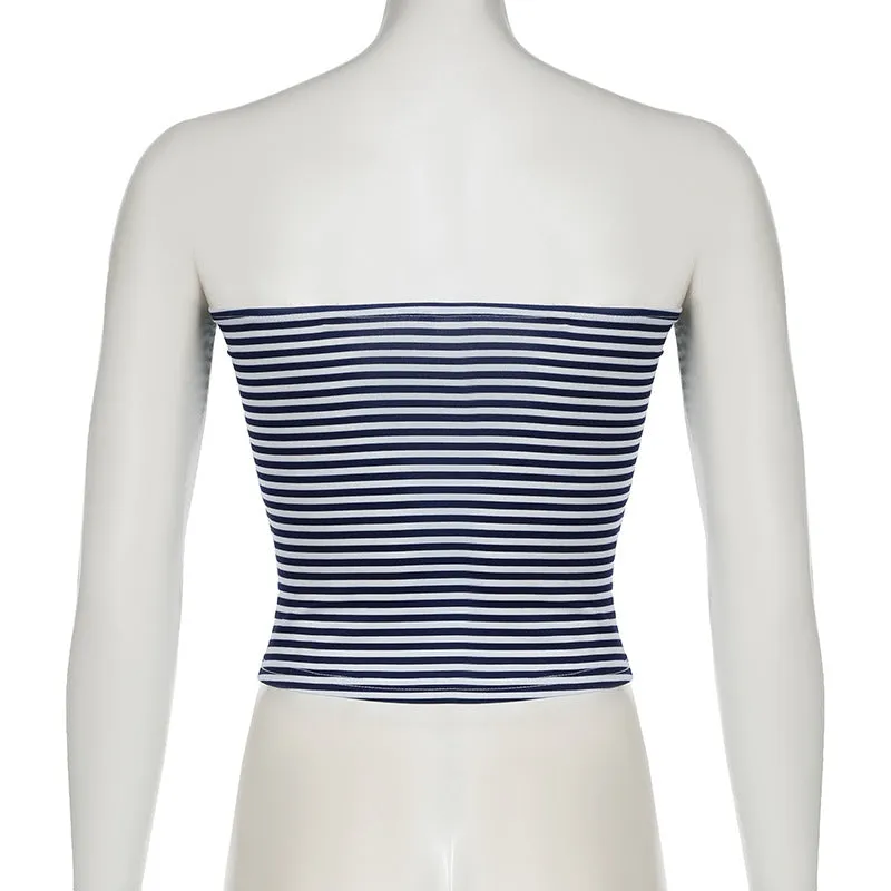 Striped Basic Tube Top