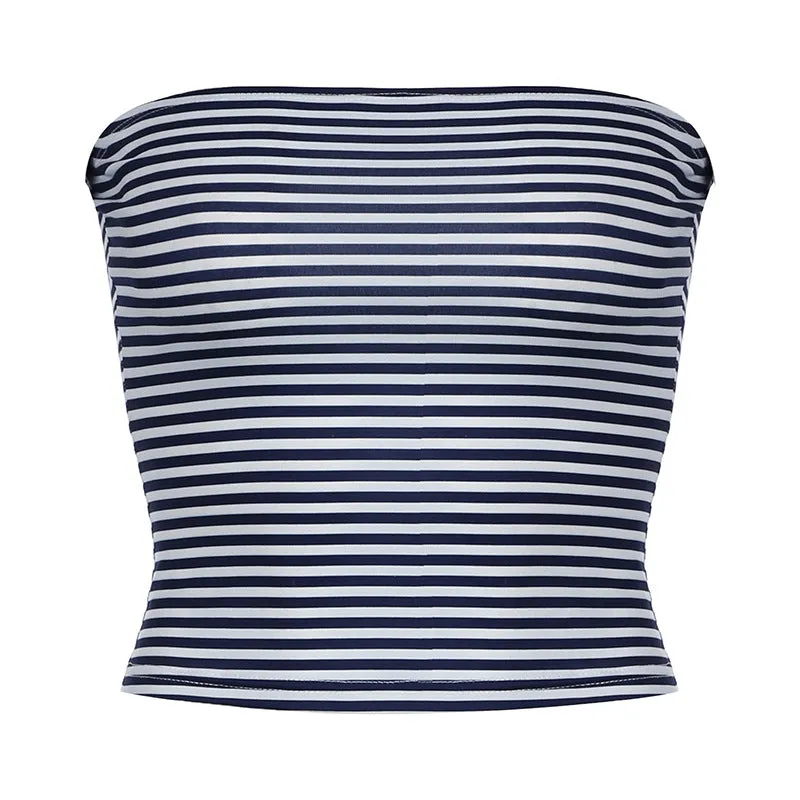 Striped Basic Tube Top