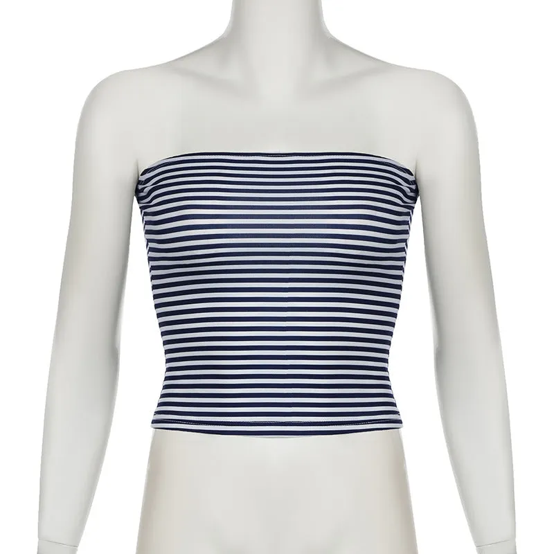 Striped Basic Tube Top