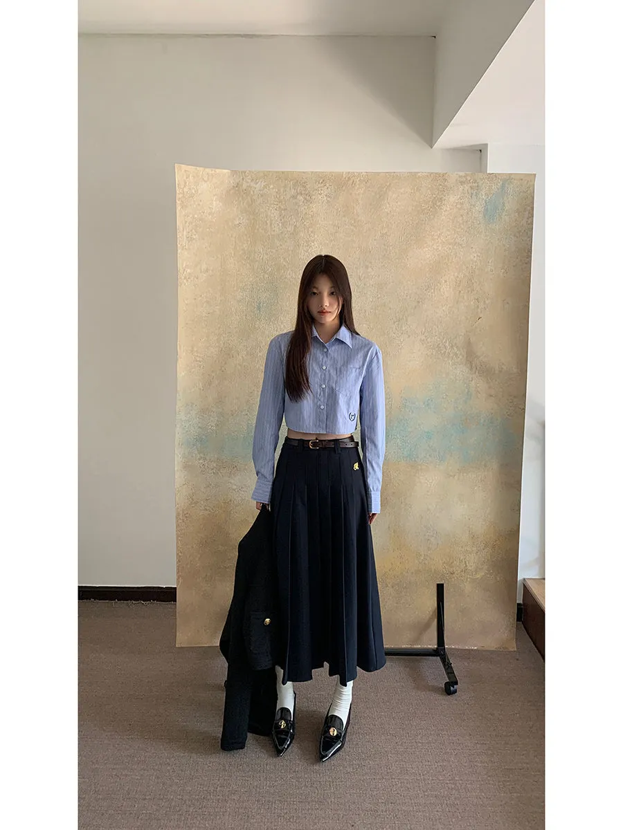striped French shirt tops