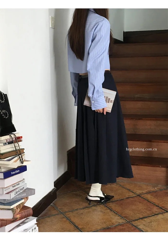 striped French shirt tops