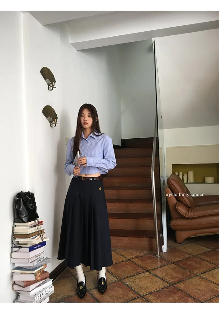 striped French shirt tops