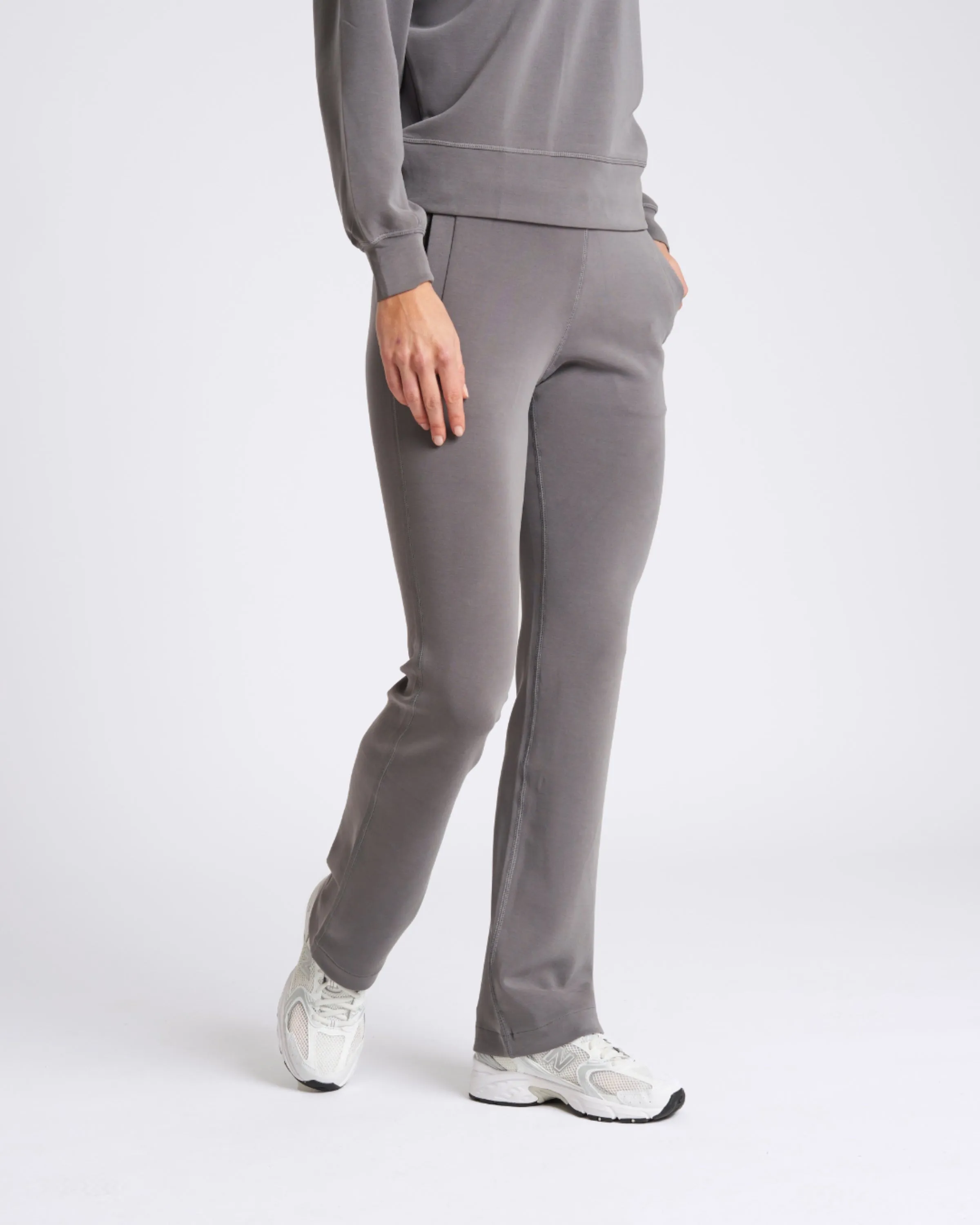 Studio UltraSoft Wide Leg Pant Steel Grey