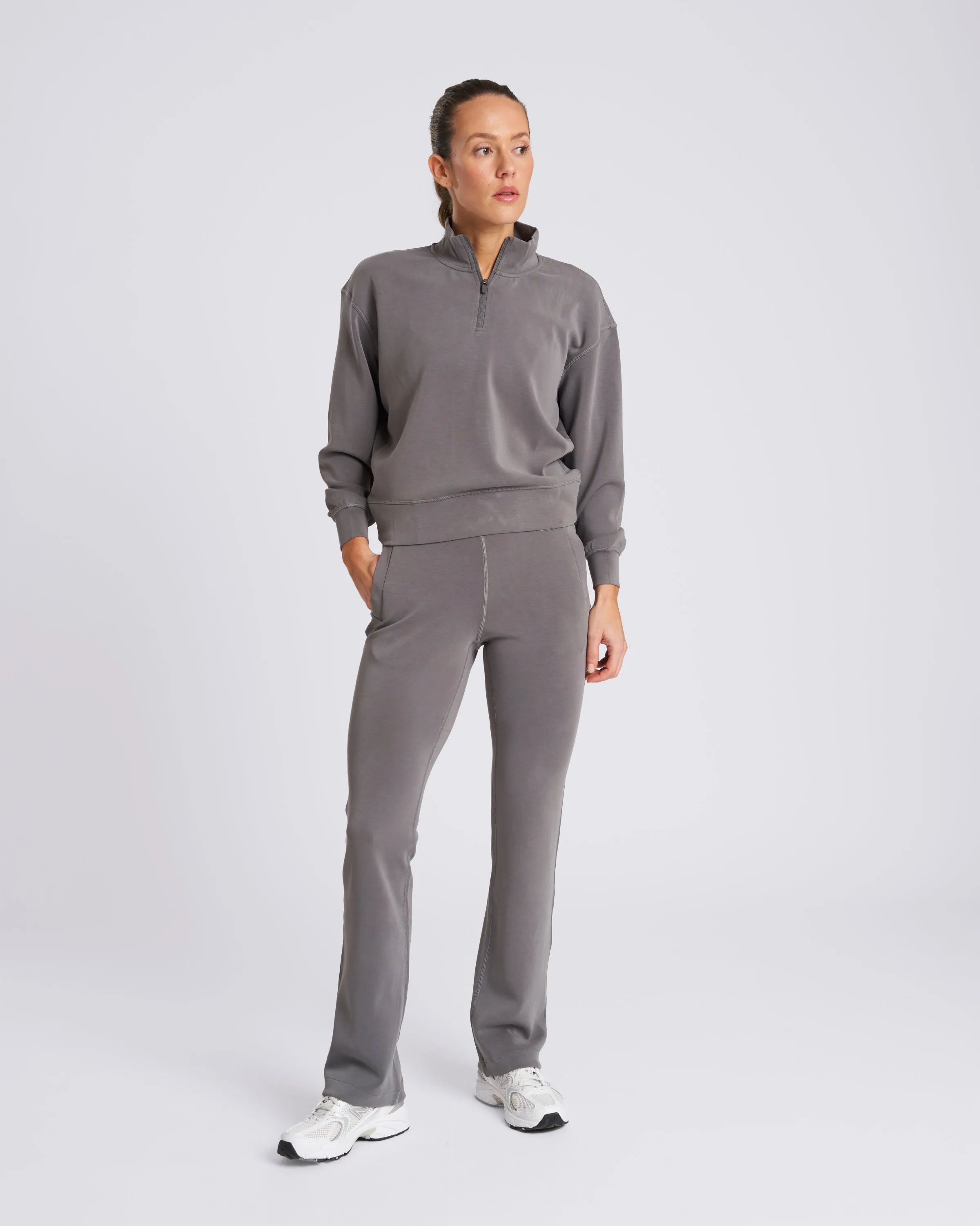 Studio UltraSoft Wide Leg Pant Steel Grey