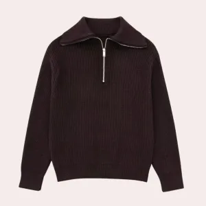 Stylish Women's Zip-Front Jumper