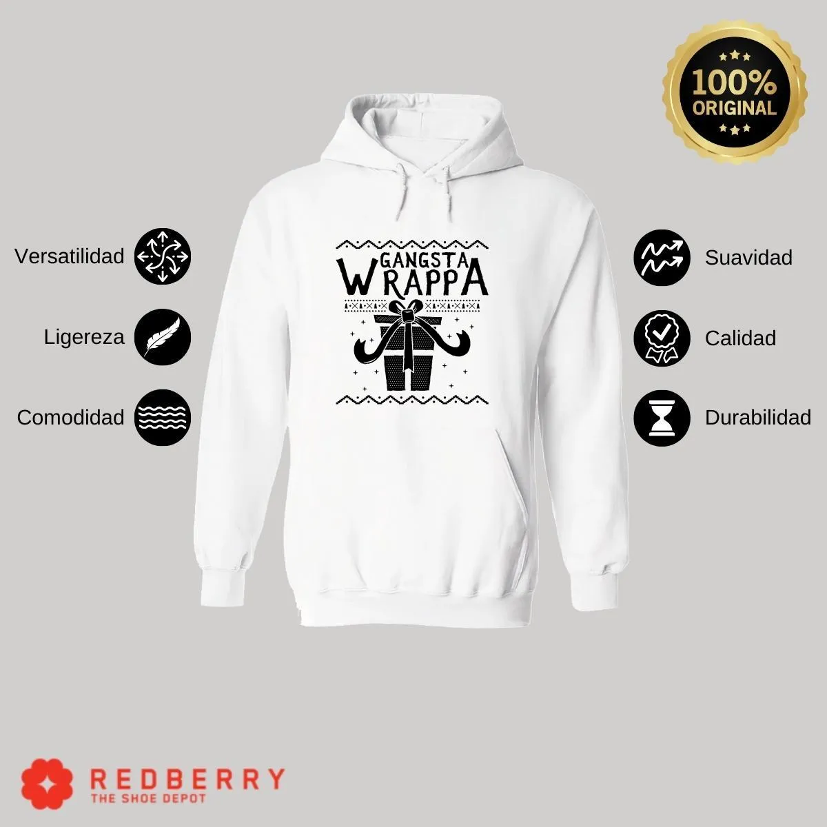 Sudadera Deportiva Hombre Navideña Hoodie 002