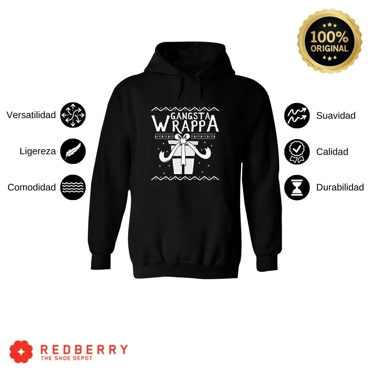 Sudadera Deportiva Hombre Navideña Hoodie 002