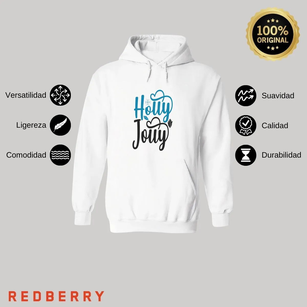 Sudadera Deportiva Mujer Navideña Hoodie 047