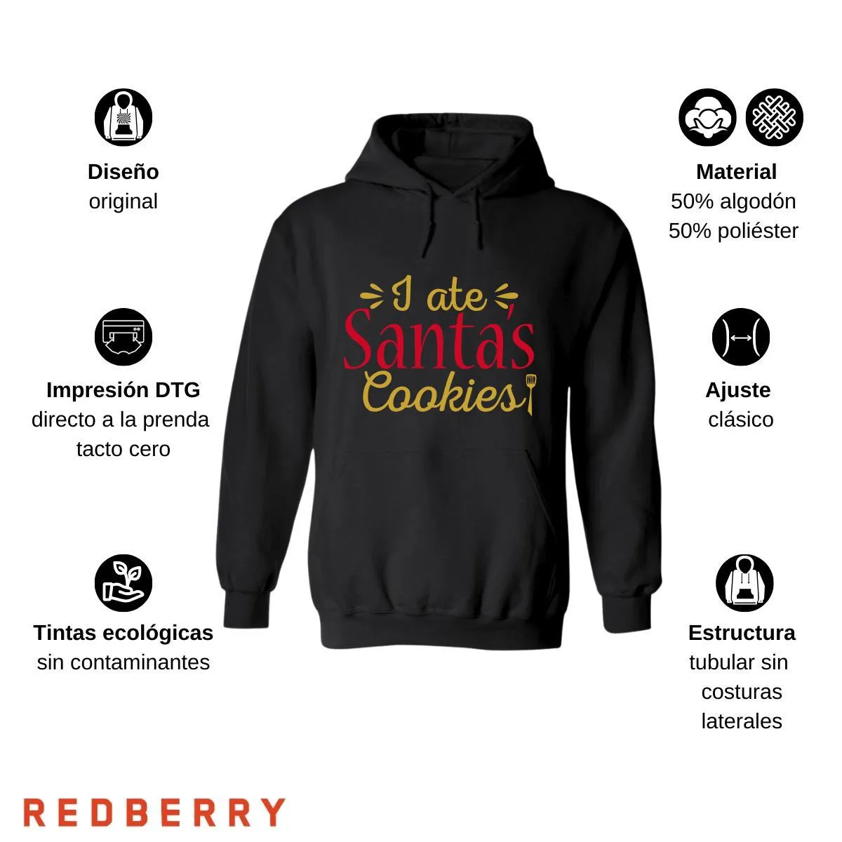 Sudadera Deportiva Mujer Navideña Hoodie 049