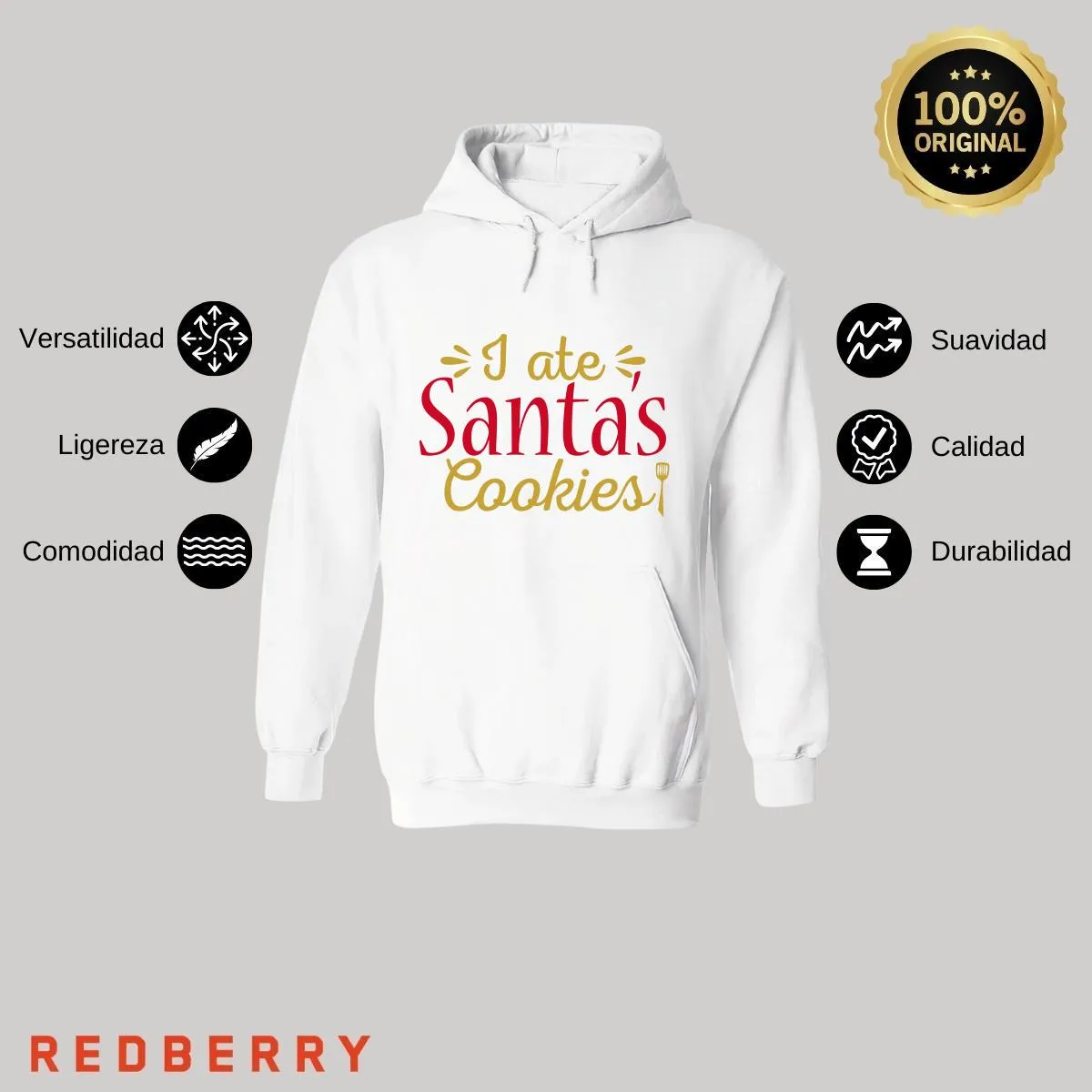 Sudadera Deportiva Mujer Navideña Hoodie 049
