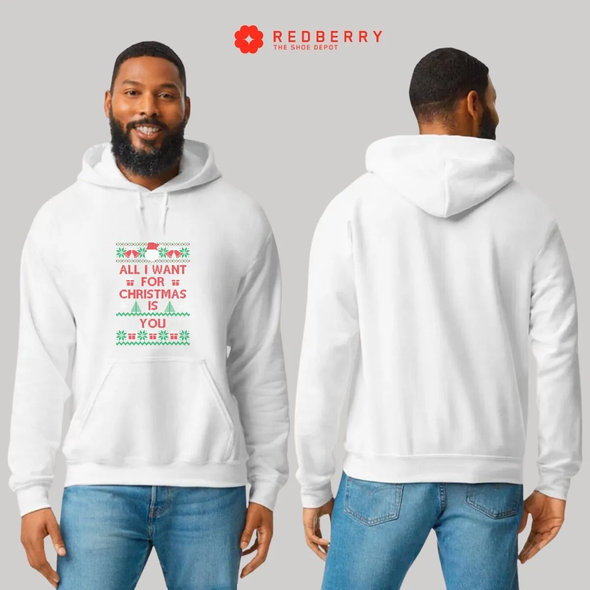 Sudadera Navideña Hombre Deportiva Hoodie 011