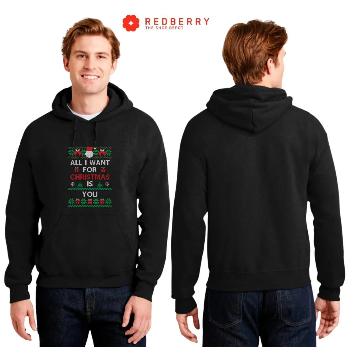 Sudadera Navideña Hombre Deportiva Hoodie 011