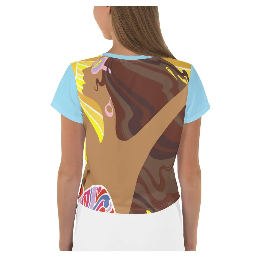 Summer Bedlam AOP Crop Top